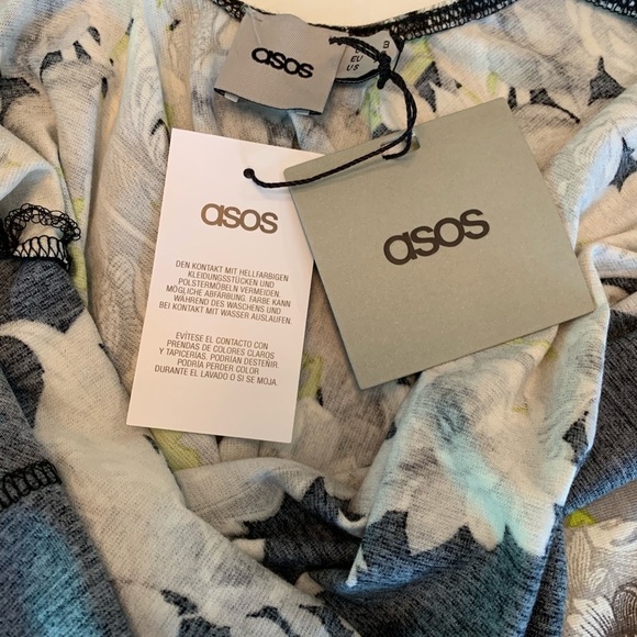 NWT. ASOS Multicolor Midi Dress. Size 4. - Picture 5 of 7